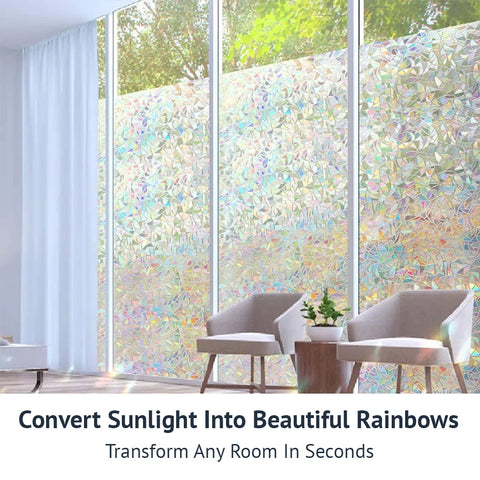 RainGlow™ Reflective Rainbow Privacy Film